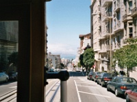 Riding-SFCC-down-the-hill  Riding the Cable Car down to the Bay