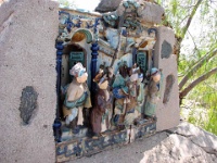 Talisien-West-2009-117  Front of double-sided Japanese sculpture from Frank Lloyd Wright collection.